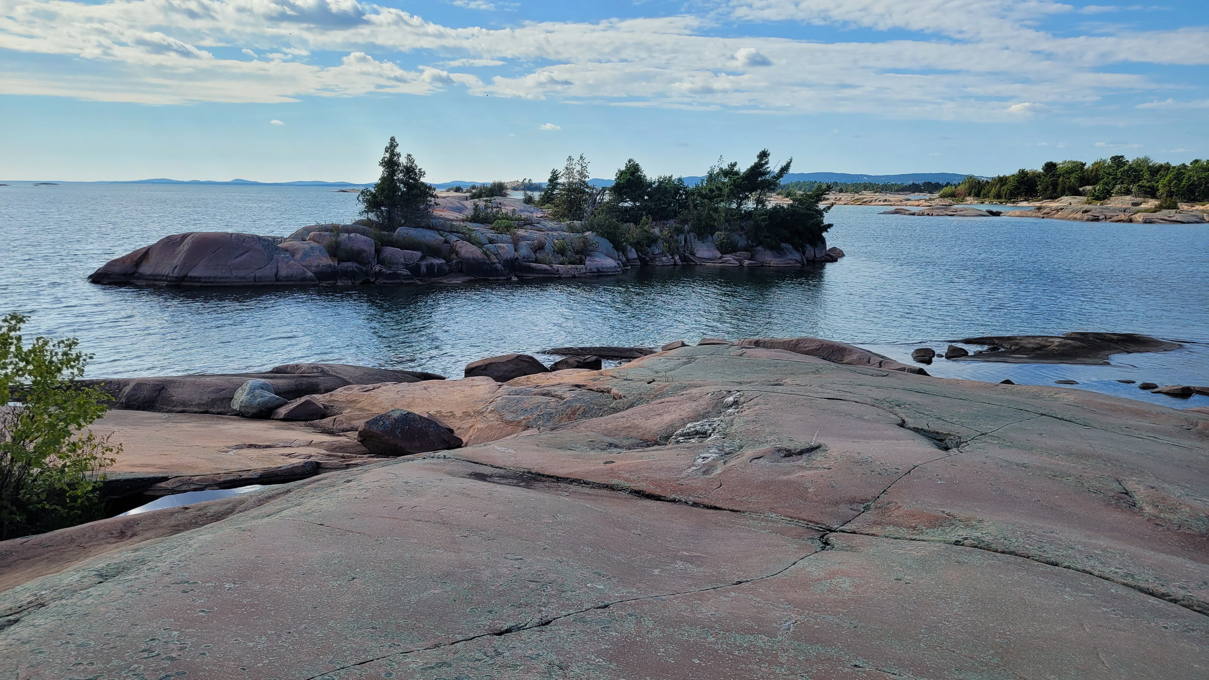 A view of islands in the Georgian Bay's thirty thousand Islands near Phillip Edward Island